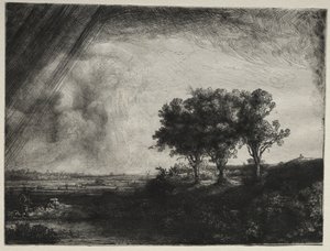 Die drei Bäume von Rembrandt van Rijn