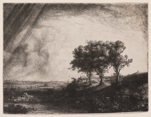 Die drei Bäume von Rembrandt van Rijn