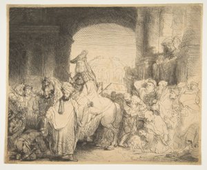 Der Triumph von Mordechai, ca. 1641 von Rembrandt van Rijn