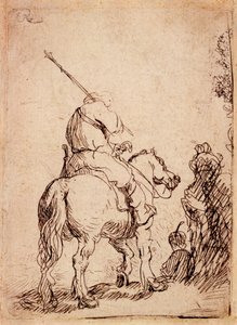 Der Soldat mit Turban zu Pferd, 1632 von Rembrandt van Rijn