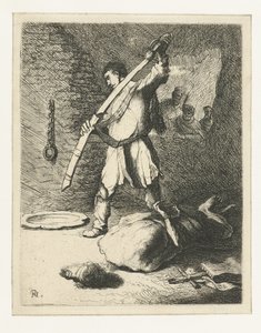 Die Enthauptung von Johannes dem Täufer von Rembrandt van Rijn