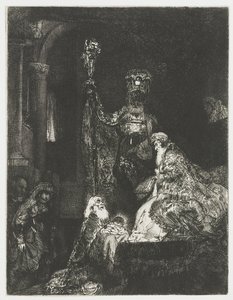Die Darstellung im Tempel im Dunkeln von Rembrandt van Rijn