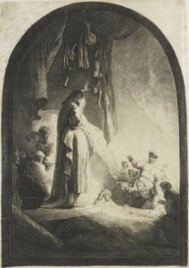 Die Auferweckung des Lazarus: die größere Platte von Rembrandt van Rijn