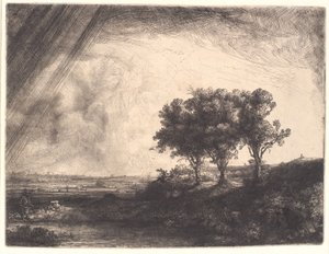 Die drei Bäume von Rembrandt van Rijn