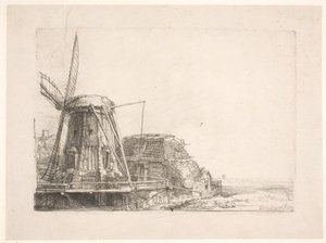 Die Windmühle von Rembrandt van Rijn
