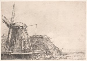 Die Windmühle von Rembrandt van Rijn