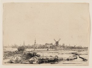 Ansicht von Amsterdam vom Kadijk