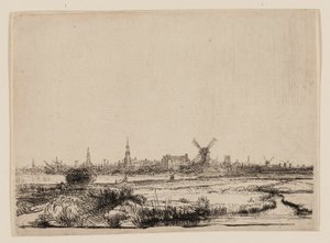 Blick auf Amsterdam vom Kadijk