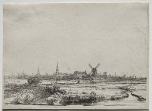 Blick auf Amsterdam von Nordwesten
