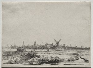 Blick auf Amsterdam von Nordwesten, um 1640