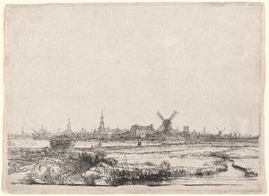 Ansicht von Amsterdam aus Nordwesten