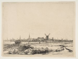 Blick auf Amsterdam von Nordwesten, ca. 1640
