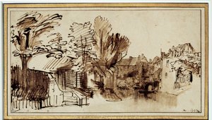 Blick auf den Singel-Kanal in Amersfoort von Rembrandt van Rijn