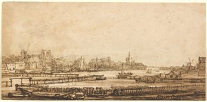 Blick über die Amstel von der Festung von Rembrandt van Rijn
