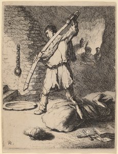 Die Enthauptung Johannes des Täufers von Rembrandt van Rijn and Studio of Rembrandt