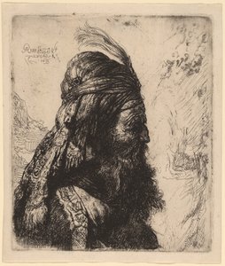 Der dritte orientalische Kopf von Rembrandt van Rijn and Studio of Rembrandt