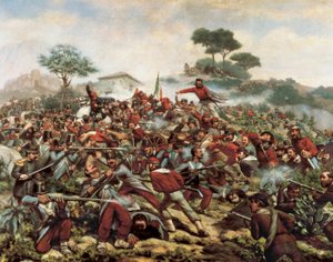 Giuseppe Garibaldi in der Schlacht von Calatafimi, 15. Mai