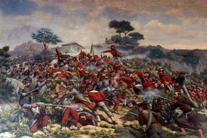 Giuseppe Garibaldi in der Schlacht von Calatafimi, 15. Mai