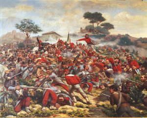 Giuseppe Garibaldi in der Schlacht von Calatafimi