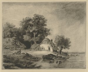 Bauernhof am Wasser von Remigius Adrianus Haanen