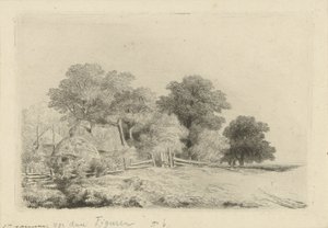 Bauernhof bei einem Zaun