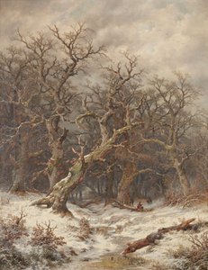 Winterlandschaft (Winterwald) von Remigius Adrianus van Haanen