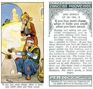 Wenn du billiges Fleisch kaufst, riechst du beim Kochen, was du gespart hast, 1932