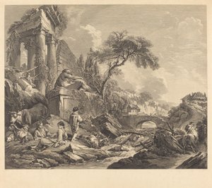 Der Spatz von Lesbia von René Gaillard after François Boucher