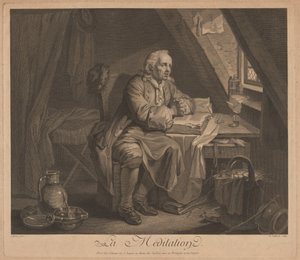 Die Meditation von René Gaillard, after Johann Eleazar Schenau