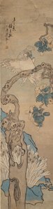 Papagei im Blütenbaum, 1835-1893 von Ren Xun