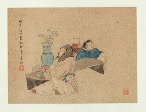 Ein Gelehrter und sein Begleiter von Ren Yi