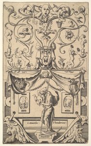 Tafel mit Figur des Saturn, Tafel 1, ca. 1550-65
