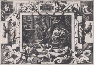 Pelias von seinen Töchtern getötet, 1563 von Rene Boyvin