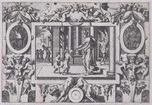 Die Kinder von Medea und Jason geben Kreusa das tödliche Geschenk, 1563