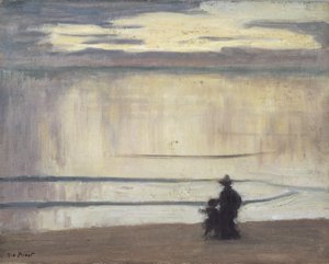Zwischen Hund und Wolf, ca. 1910 von René François Xavier Prinet
