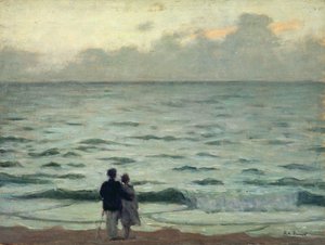Windstoß, Sonnenuntergang in Cabourg, ca. 1937