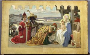 Die Anbetung der Könige, Vorstudie für die Kirche Saint-Ferjeux bei Besançon von René François Xavier Prinet
