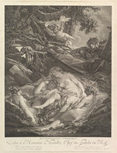 Die schlafenden Bacchantinnen, 18. Jahrhundert von Rene Gaillard