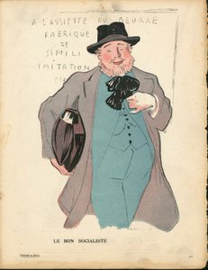 Der Butterteller, Nummer 231, Satirisch in Farben von Rene George Hermann Paul