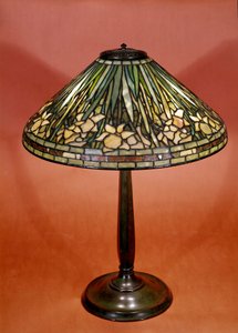 Schreibtischlampe von 1900, hergestellt von Rene Lalique