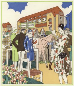 Bei der Pferdeshow und den Rennen von Le Touquet von Rene Vincent