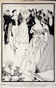 Darstellung von George Bryan Brummel, bekannt als Beau Brummel (1778 - 1840), der König der Dandys. Illustration von René Vincent. 19. Jahrhundert