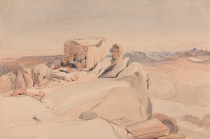 Gipfel des Berges Sinai oder Jebel Musa von Rev. Edward Thomas Daniell