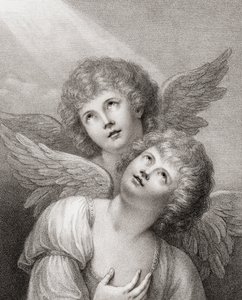 Zwei Cherubim von Rev. Matthew William (after) Peters