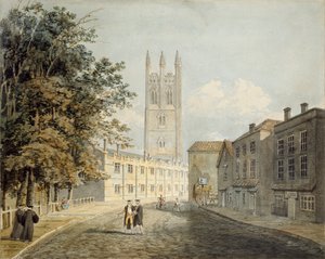 Magdalen College und das östliche Ende der High Street, Oxford von Rev Robert Nixon