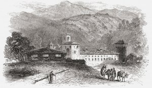 Kloster in Vallombrosa, Florenz, Italien im späten 19. Jahrhundert. Aus Italienische Bilder von Rev. Samuel Manning, veröffentlicht ca. 1890.