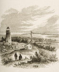 Sandy Hook New Jersey, gesehen vom Leuchtturm in den 1870er Jahren, ca. 1880 von Reverend Samuel Manning