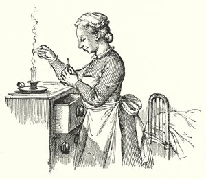 Hans Christian Andersen: Die Stopfnadel (Lithografie)