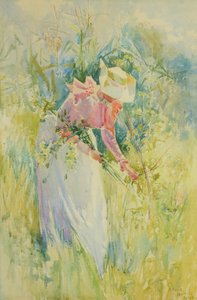 Blumenpflücken von Rhoda Holmes Nicholls