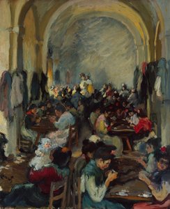 Zigarrenherstellung in Sevilla, 1899 von Ricardo Canals y Llambi